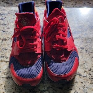 Red and Blue Sneakers